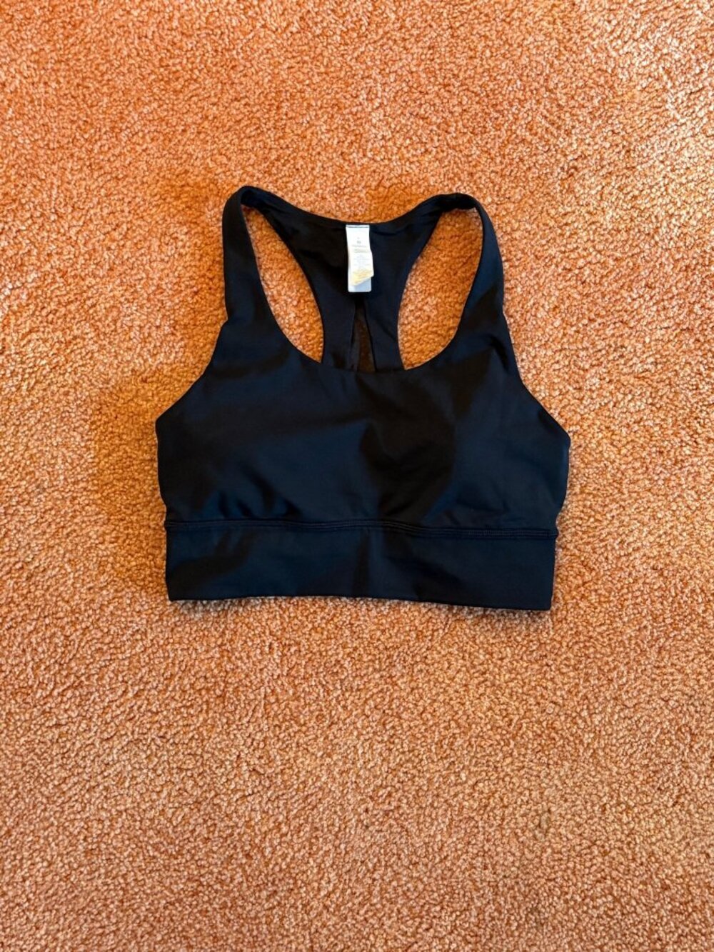 EXCELLENT Lululemon Invigorate Long Line Racerback Training Gym Bra Black Size 8